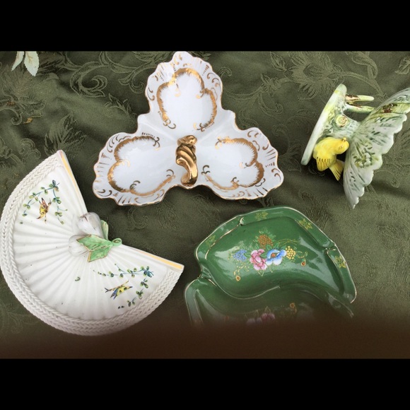 ⚜️ VINTAGE Italian Porcelain HANDPAINTED Decor Soap Dish Ucago - Picture 11 of 16